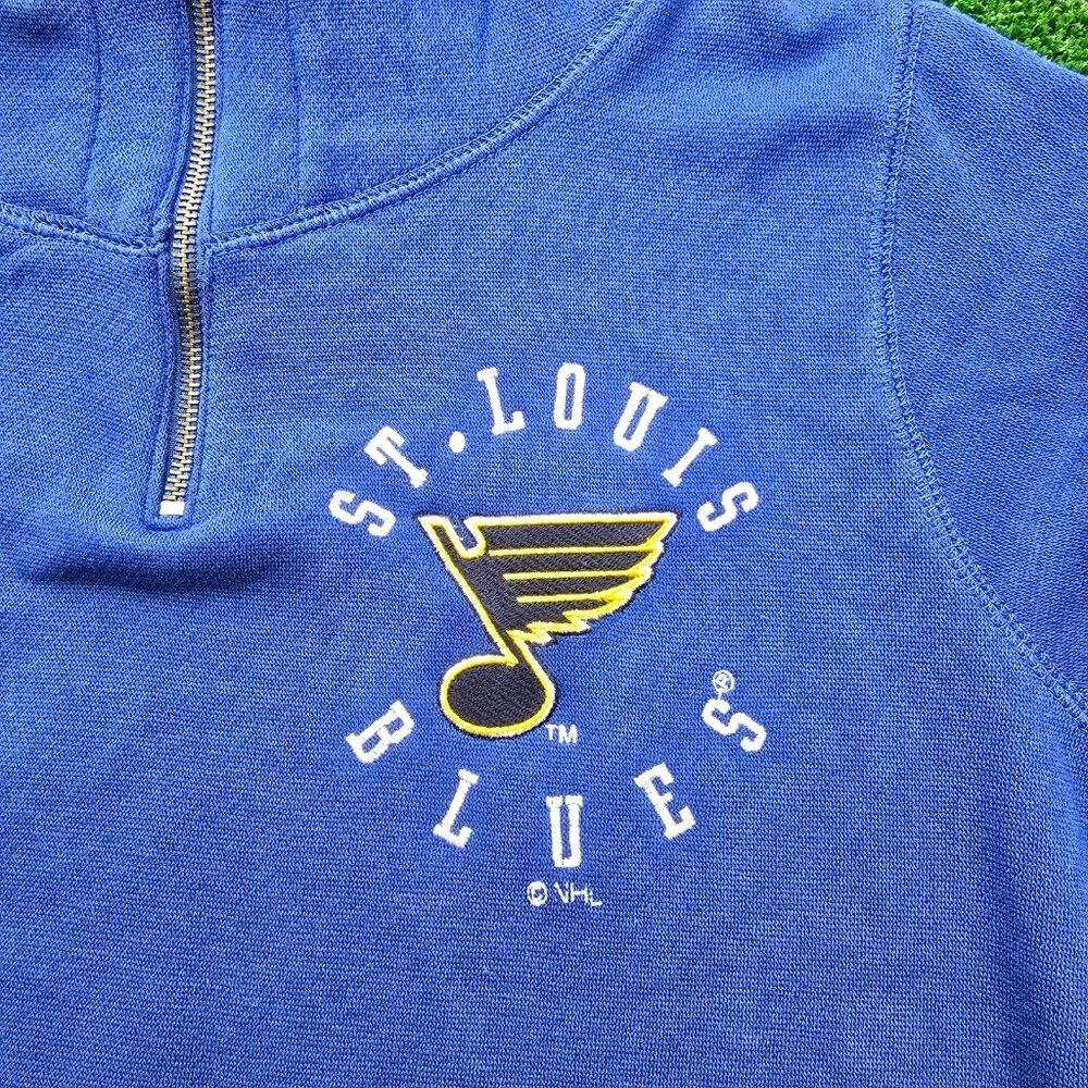 St Louis Blues‎ Sweater Mens Medium Blue Pullover Hoodie NHL Hockey Sports